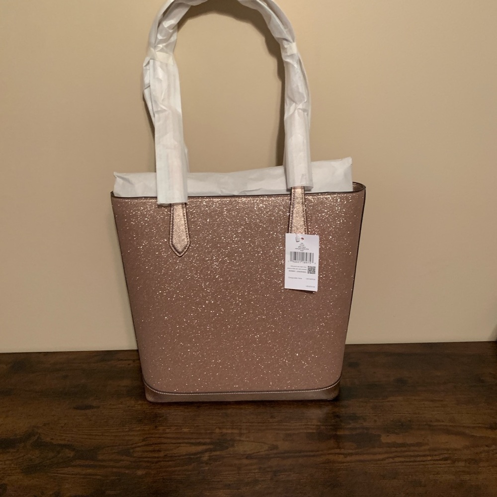 New Kate Spade Pink Glitter Tote
